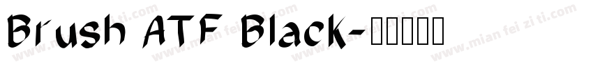 Brush ATF Black字体转换